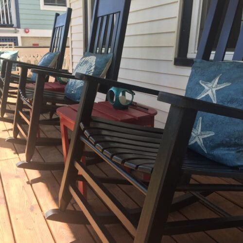Cape May beach house front porch